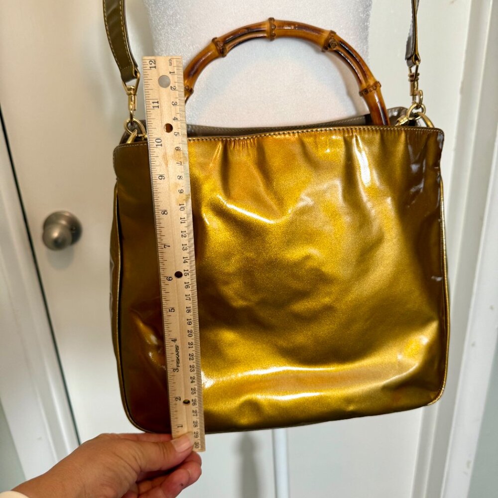 Authentic Gucci Bamboo Handbag 👜 ~ Tom Ford Era - Picture 12 of 17